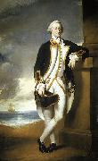 George Dance the Younger Portrait of Captain Hugh Palliser painting